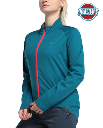 Women's Cycling Jacket Long Sleeve Thermal Waterproof MTB Bike Workout Running Jacket Windproof Reflective 33,000ft